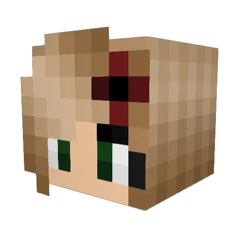 Madam_Asami Minecraft avatar head, 3D render