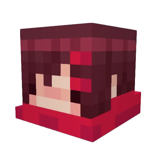 Madam_Dove Minecraft avatar head, 3D render