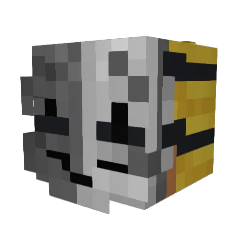 Madam_Nightbot Minecraft avatar head, 3D render