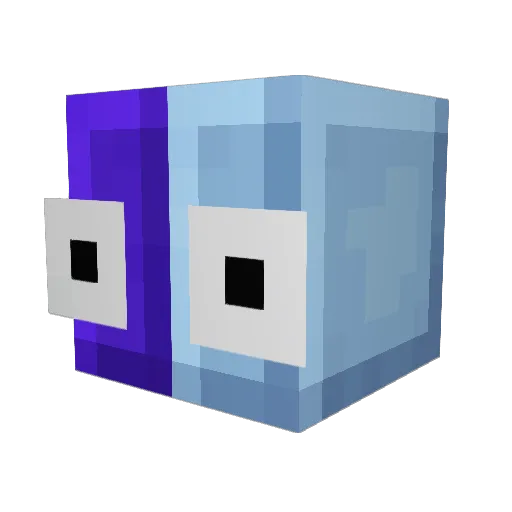 Madamedead Minecraft avatar head, 3D render
