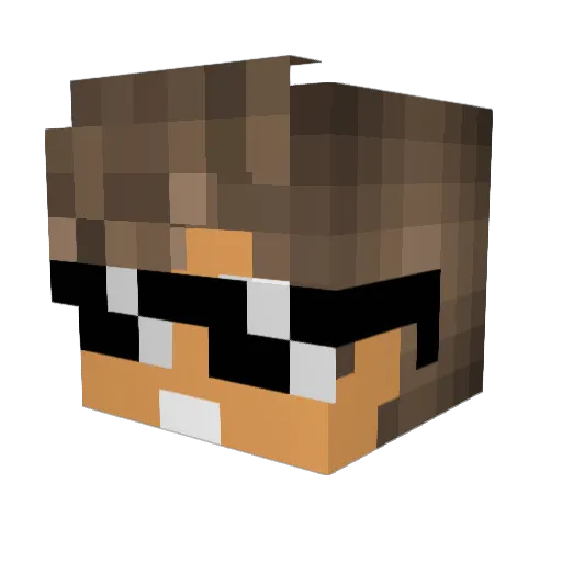 MadarBurgonowski Minecraft avatar head, 3D render