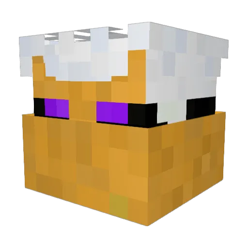 MadaraMF Minecraft avatar head, 3D render