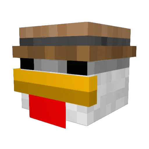 Madaraa23 Minecraft avatar head, 3D render