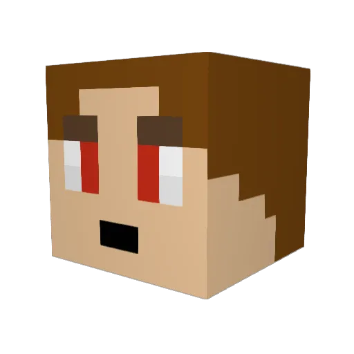 Madarn98 Minecraft avatar head, 3D render
