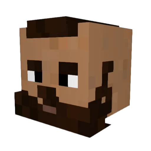Madawg03 Minecraft avatar head, 3D render