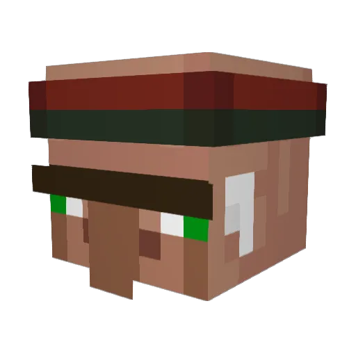 Madaxe Minecraft avatar head, 3D render