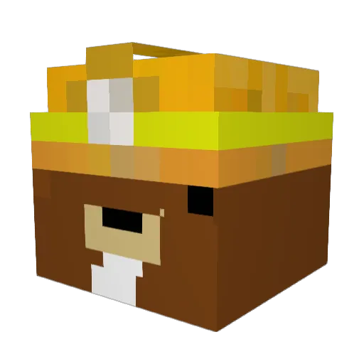 Madazzle Minecraft avatar head, 3D render