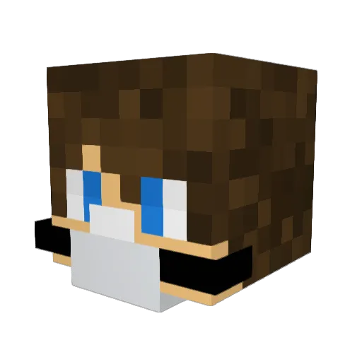 Madbeast69 Minecraft avatar head, 3D render