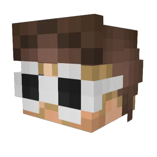 Madbomber114 Minecraft avatar head, 3D render