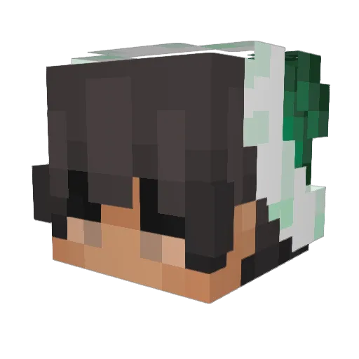 MadcapMugi Minecraft avatar head, 3D render