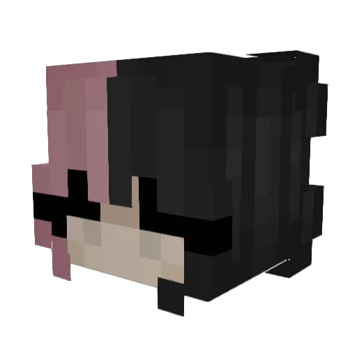 Madcat1819 Minecraft avatar head, 3D render