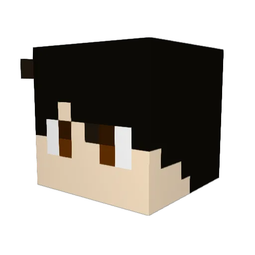 Madcat_Moody Minecraft avatar head, 3D render