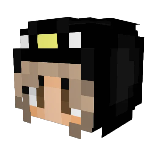 Madd1e_Plays Minecraft avatar head, 3D render