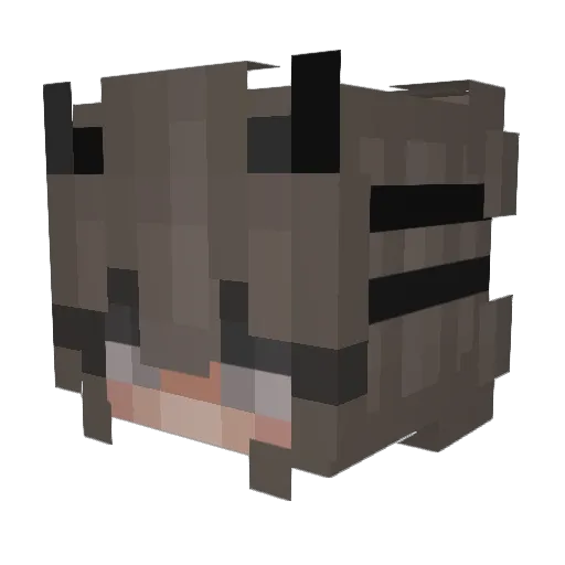Madd3xox Minecraft avatar head, 3D render
