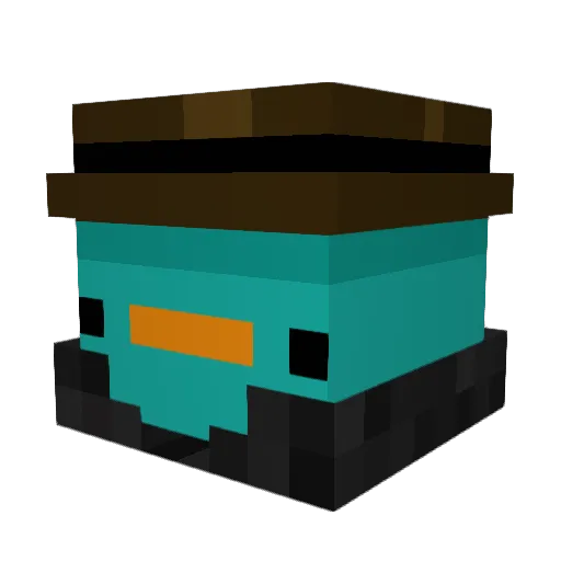 Madd8K Minecraft avatar head, 3D render