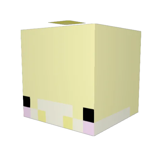 MaddK55 Minecraft avatar head, 3D render