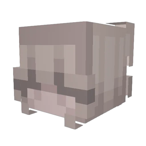 MaddPotato Minecraft avatar head, 3D render