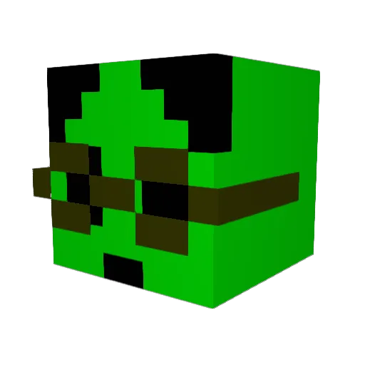 Madd_Azn Minecraft avatar head, 3D render