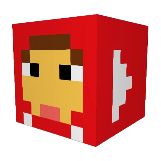 Maddabber6879 Minecraft avatar head, 3D render