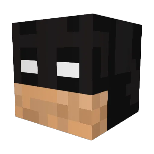 Maddddddddd Minecraft avatar head, 3D render