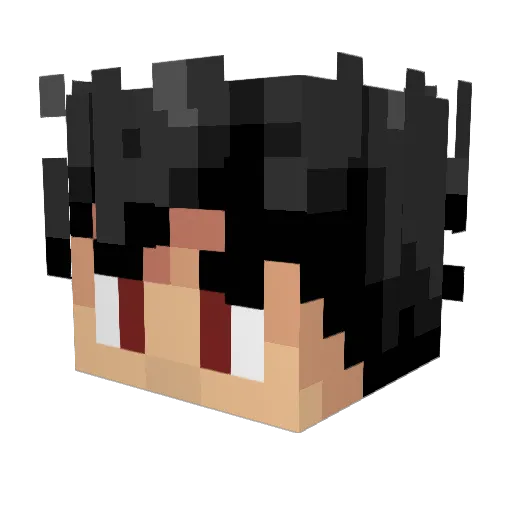 MaddekK_ Minecraft avatar head, 3D render
