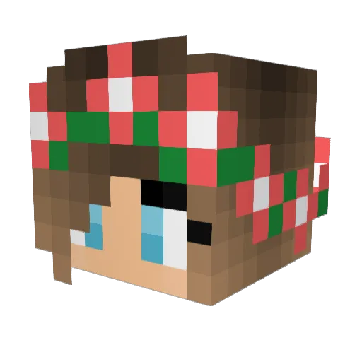 Maddi1021 Minecraft avatar head, 3D render