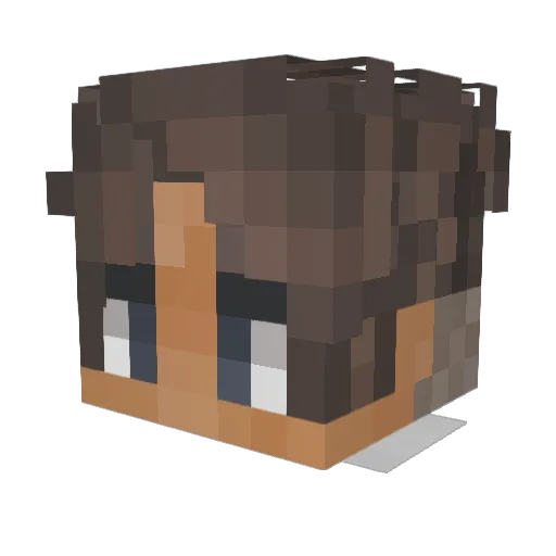 Maddie0630 Minecraft avatar head, 3D render