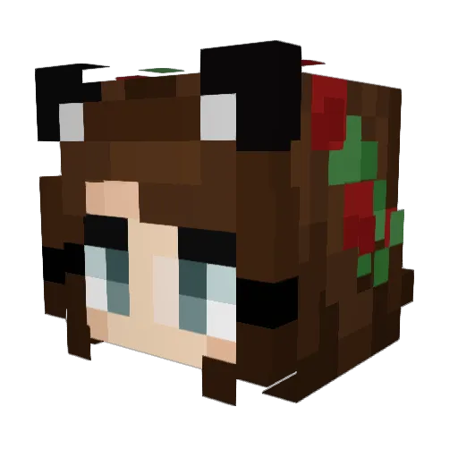 Maddie1228 Minecraft avatar head, 3D render