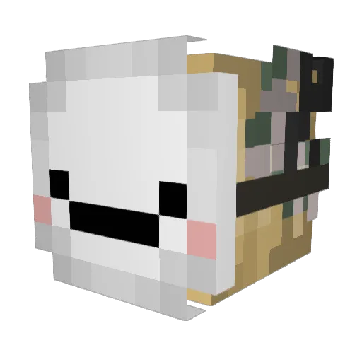 Maddie2002_ Minecraft avatar head, 3D render