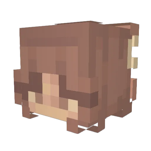 MaddieArts Minecraft avatar head, 3D render