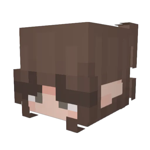 MaddieCat3213 Minecraft avatar head, 3D render