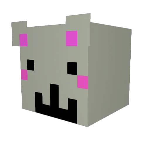 MaddieFlorida Minecraft avatar head, 3D render