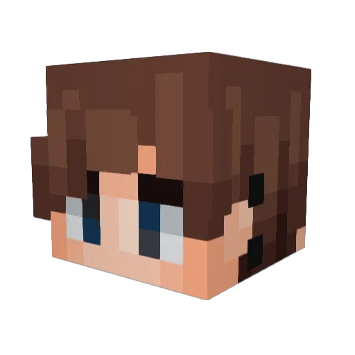 Maddie_JP Minecraft avatar head, 3D render