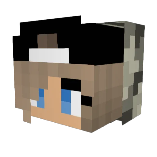 Maddie_lyse Minecraft avatar head, 3D render