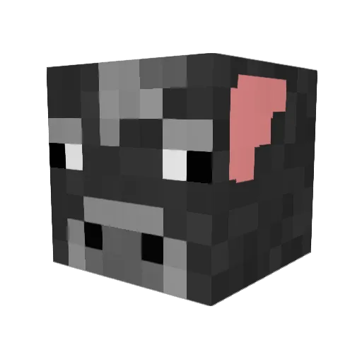 Maddiebradley Minecraft avatar head, 3D render