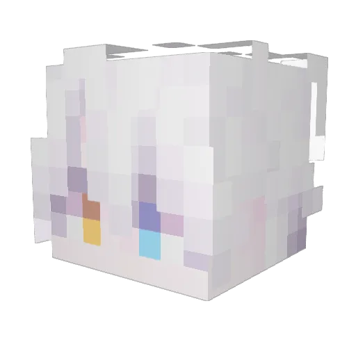 Maddiee_3 Minecraft avatar head, 3D render