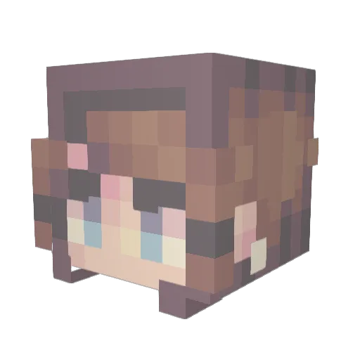 Maddiemad10 Minecraft avatar head, 3D render