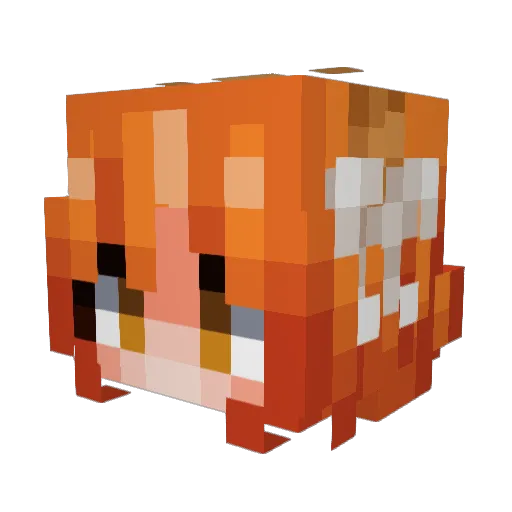 Maddiers Minecraft avatar head, 3D render