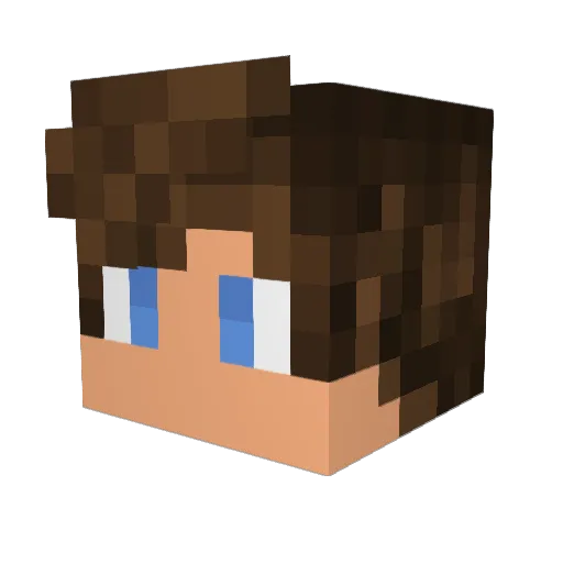 Maddin602 Minecraft avatar head, 3D render