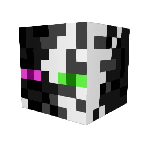 Maddiscake Minecraft avatar head, 3D render