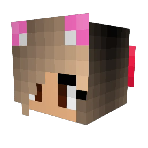 Maddison81 Minecraft avatar head, 3D render