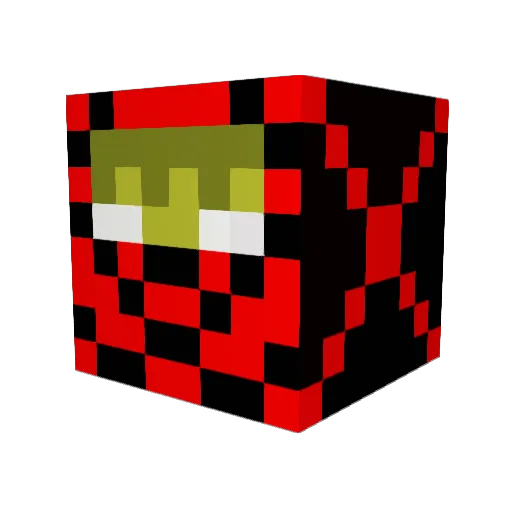 Maddog04 Minecraft avatar head, 3D render