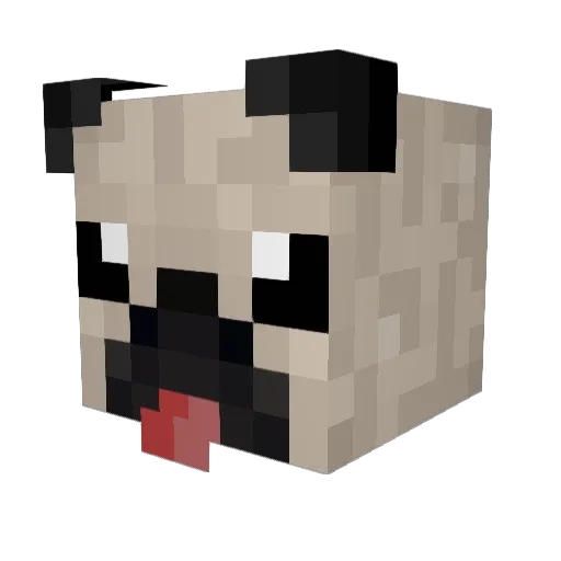 Maddog101Pchop Minecraft avatar head, 3D render
