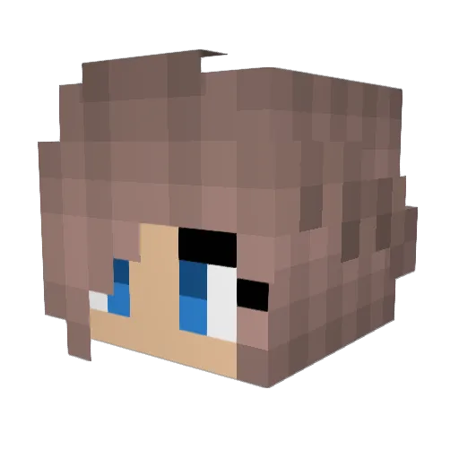 Maddog232 Minecraft avatar head, 3D render
