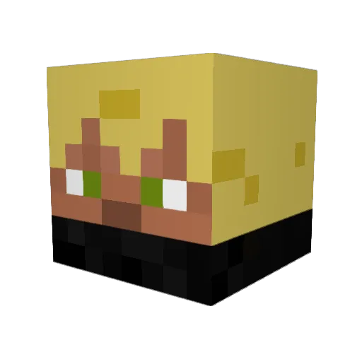Maddog292 Minecraft avatar head, 3D render