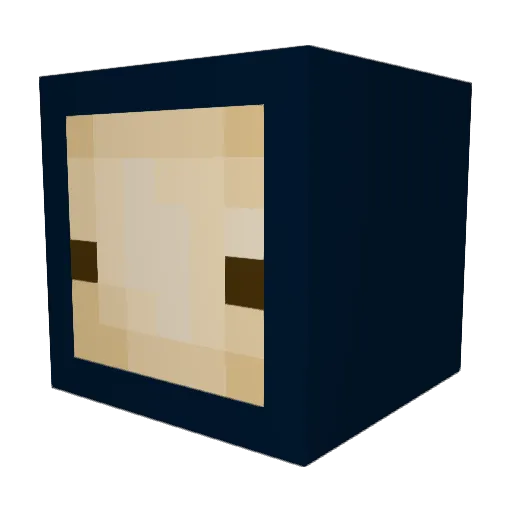 Maddsammy Minecraft avatar head, 3D render