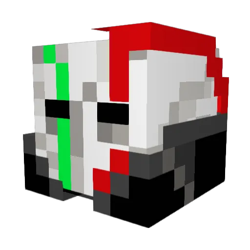 Maddu001 Minecraft avatar head, 3D render
