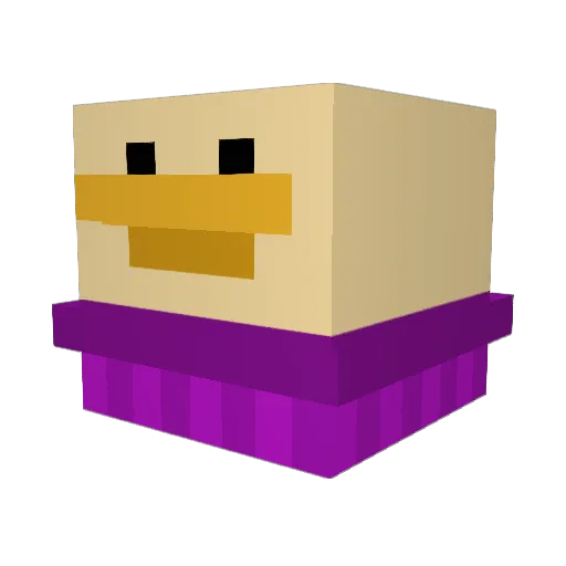 Madduck123 Minecraft avatar head, 3D render