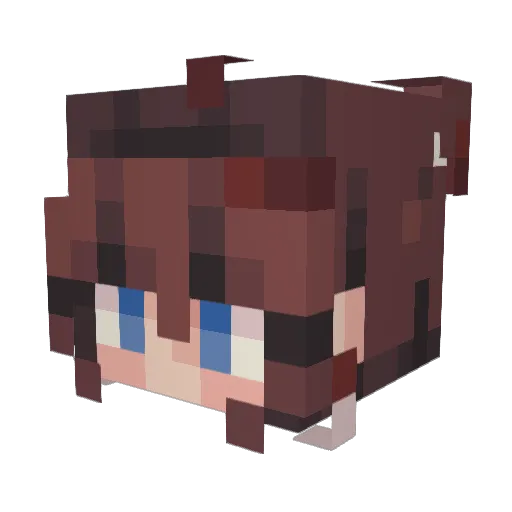 Maddums Minecraft avatar head, 3D render