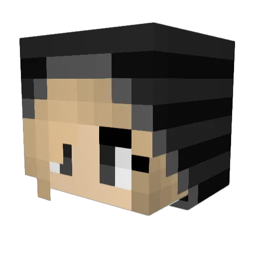 Maddy8301 Minecraft avatar head, 3D render
